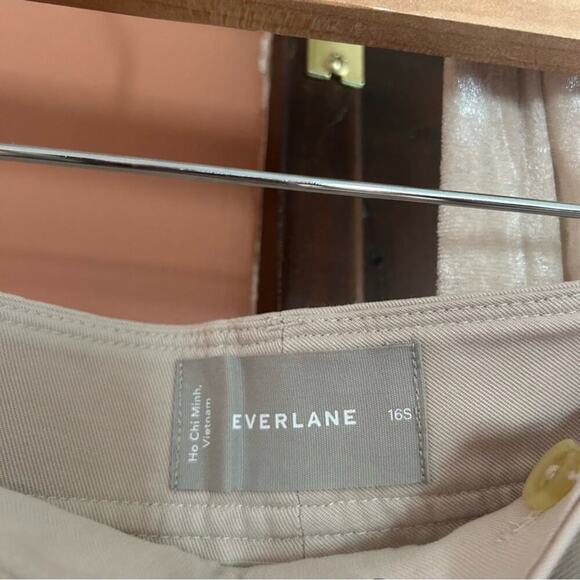 Everlane The Way-High Drape Pant Sandstone Cream Tan Trousers NWT Size 16S Short - Picture 5 of 9